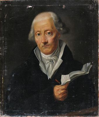 Appraisal: Continental School early th Century Portrait of a gentleman holding