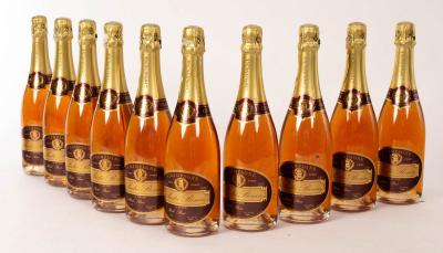 Appraisal: Champagne Rose Brut Andre Bonin ten ml bottles