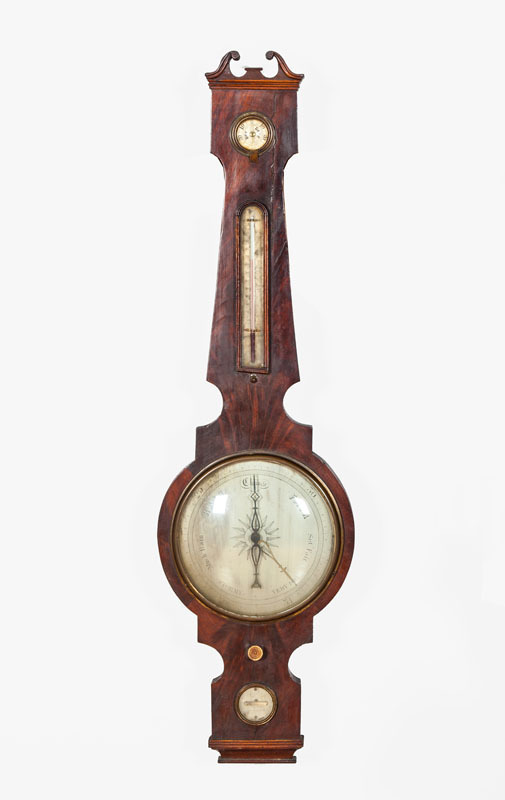 Appraisal: GEORGE IV MAHOGANY BAROMETER x in Estimate -