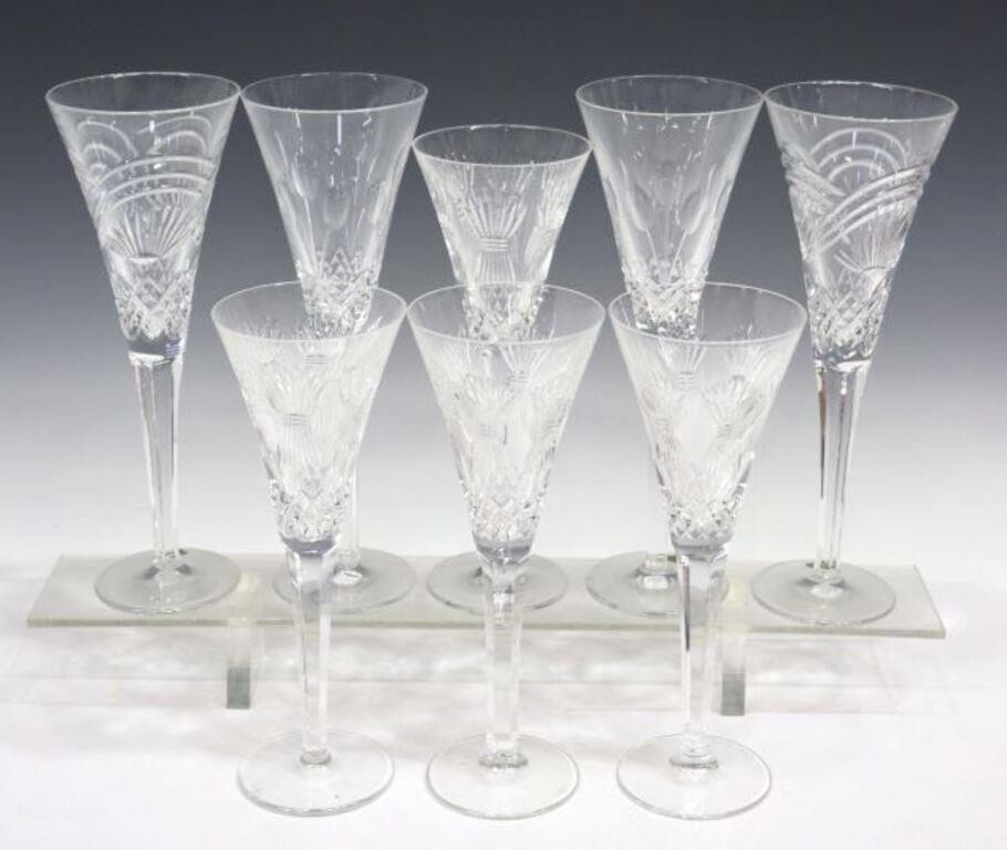 Appraisal: lot of Waterford cut crystal toasting champagne flutes including Millennium