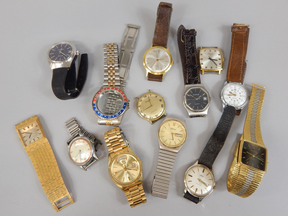 Appraisal: A quantity of gentleman's wristwatches to include Accurist Nelka Smiths