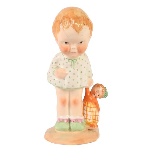 Appraisal: A Shelley figure of The Toddler designed by Mabel Lucie