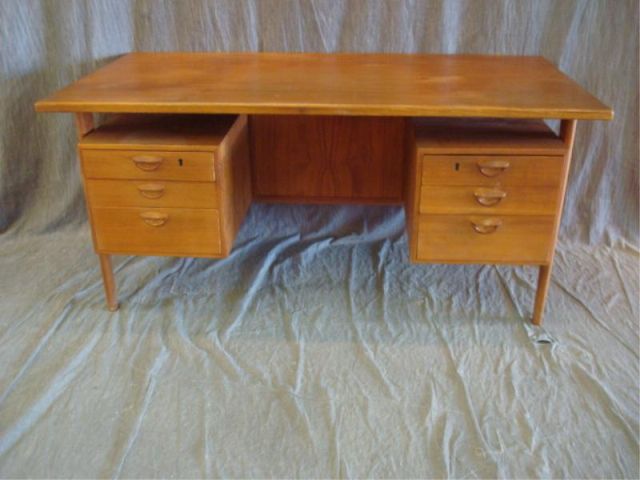 Appraisal: Danish Modern Midcentury Desk Dimensions long x deep x high