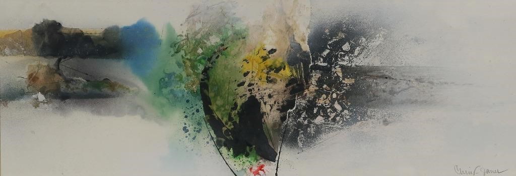 Appraisal: Albert Christ-Janer American - Watercolor mixed media on paper abstract