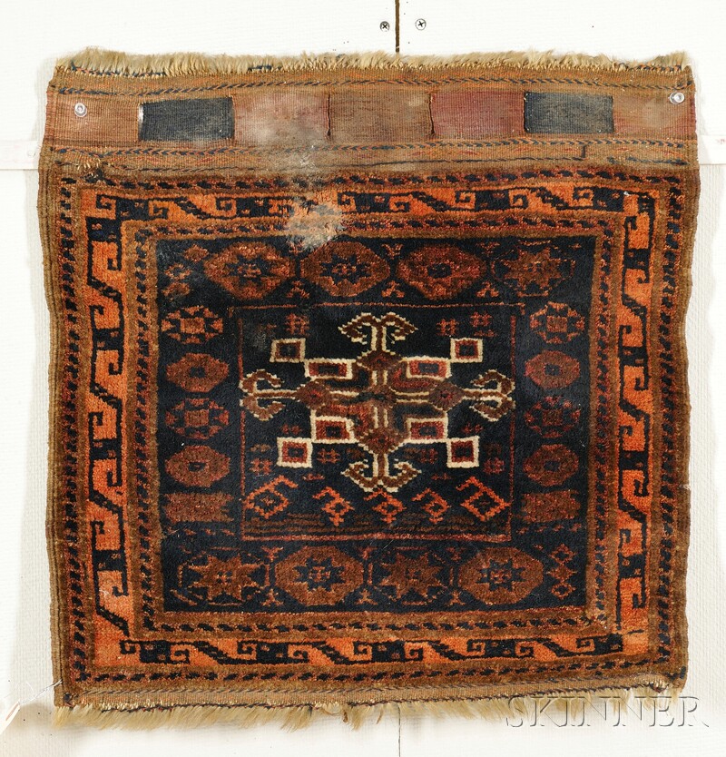 Appraisal: Baluch Bagface Northeast Persia early th century stains ft in