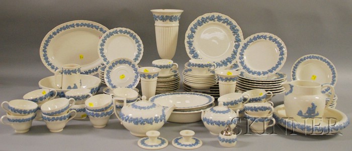 Appraisal: Ninety-four Pieces of Wedgwood Embossed Queen's Ware Tableware and Other