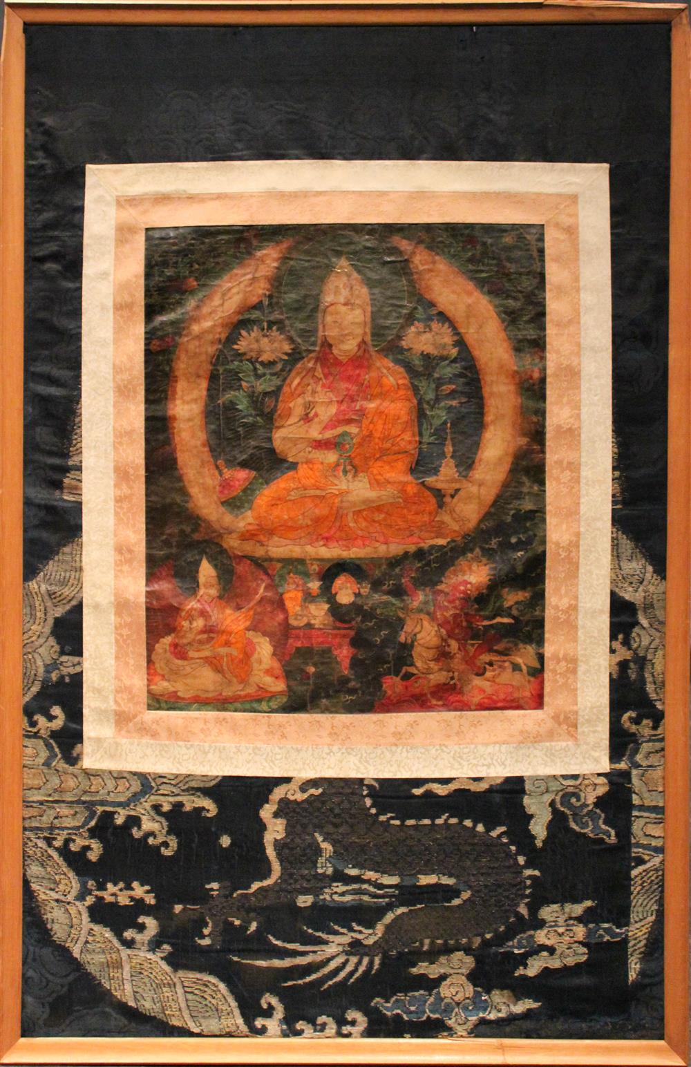 Appraisal: SINO-TIBETAN THANGKA DEPICTING TSON-KHA-PA - the deity renowned for studying