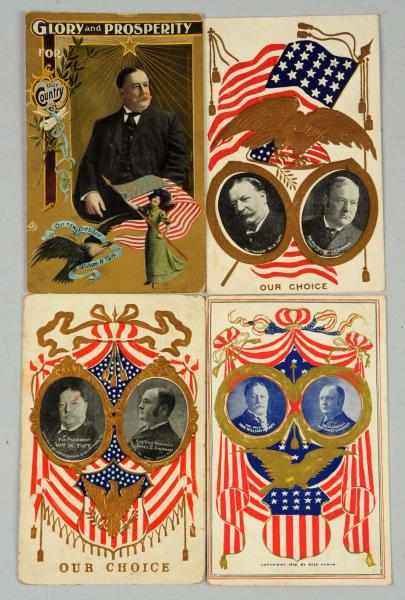 Appraisal: Lot of President William H Taft Postcards This lot consists