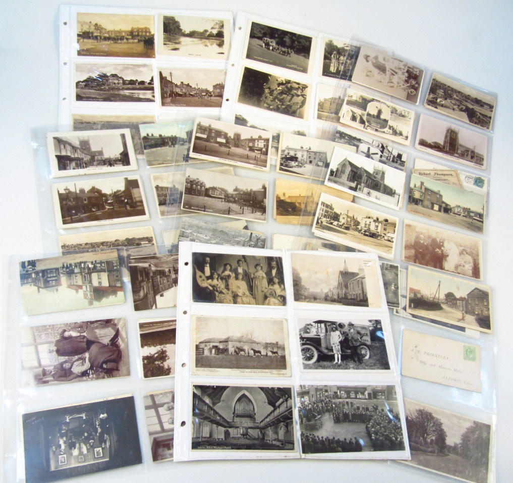 Appraisal: Various early thC and later postcards all Lincolnshire Alford related