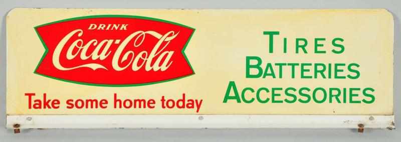 Appraisal: s Tin Coca-Cola Rack Sign Description Nice filling station or