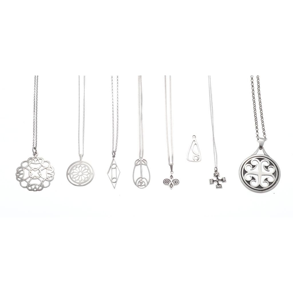 Appraisal: A collection of Scottish jewellery to include various pendant necklaces