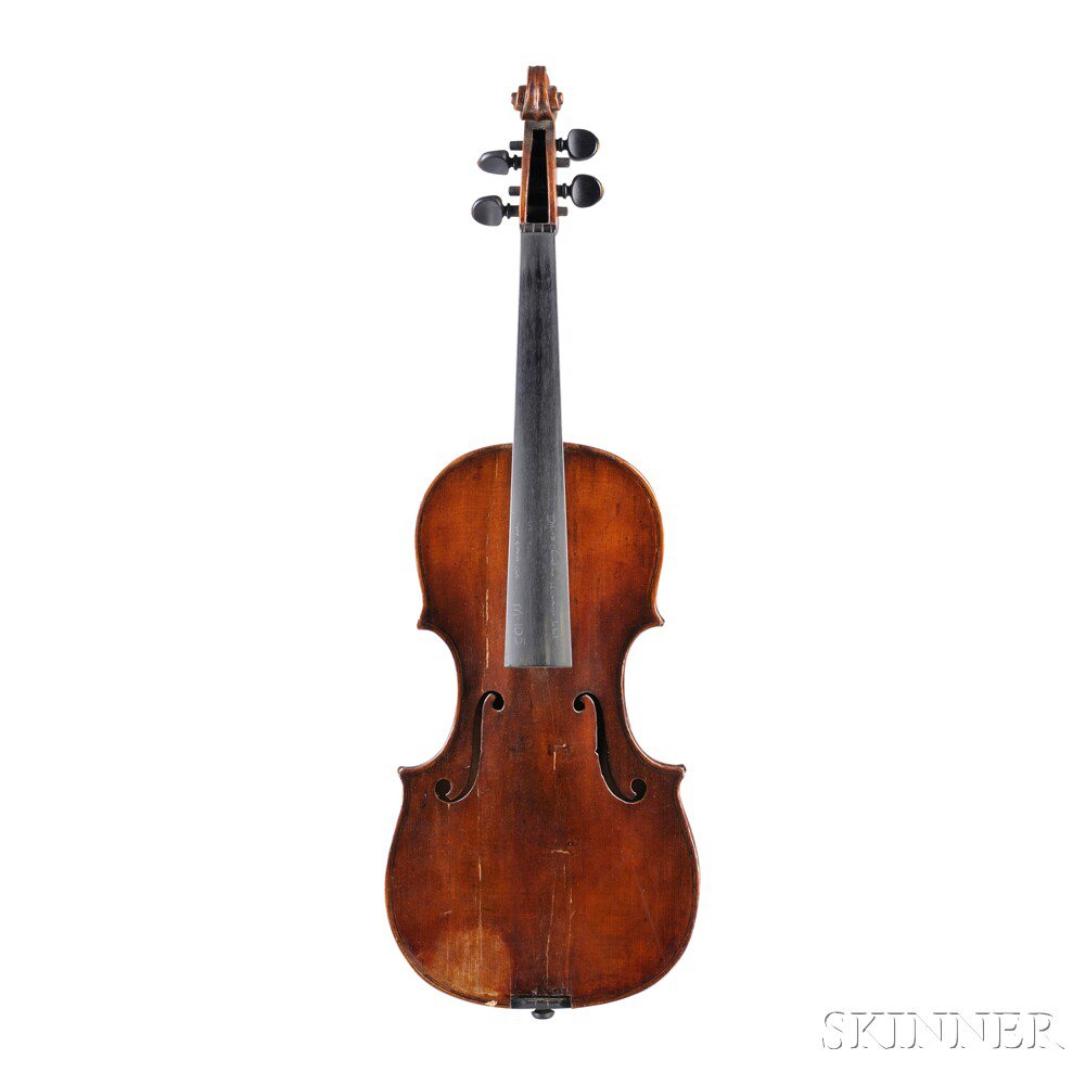 Appraisal: German Violin Attributed to David Christian Havemann Klingenthal labeled DAVID