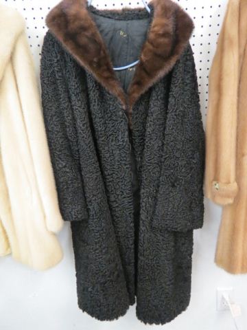 Appraisal: Black Lamb Fur Coat