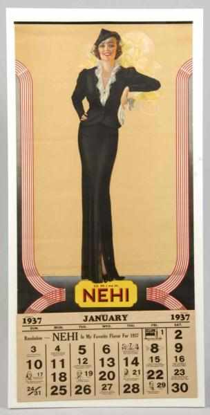 Appraisal: Nehi Calendar By DeVorss Description Absolutely beautiful example with only