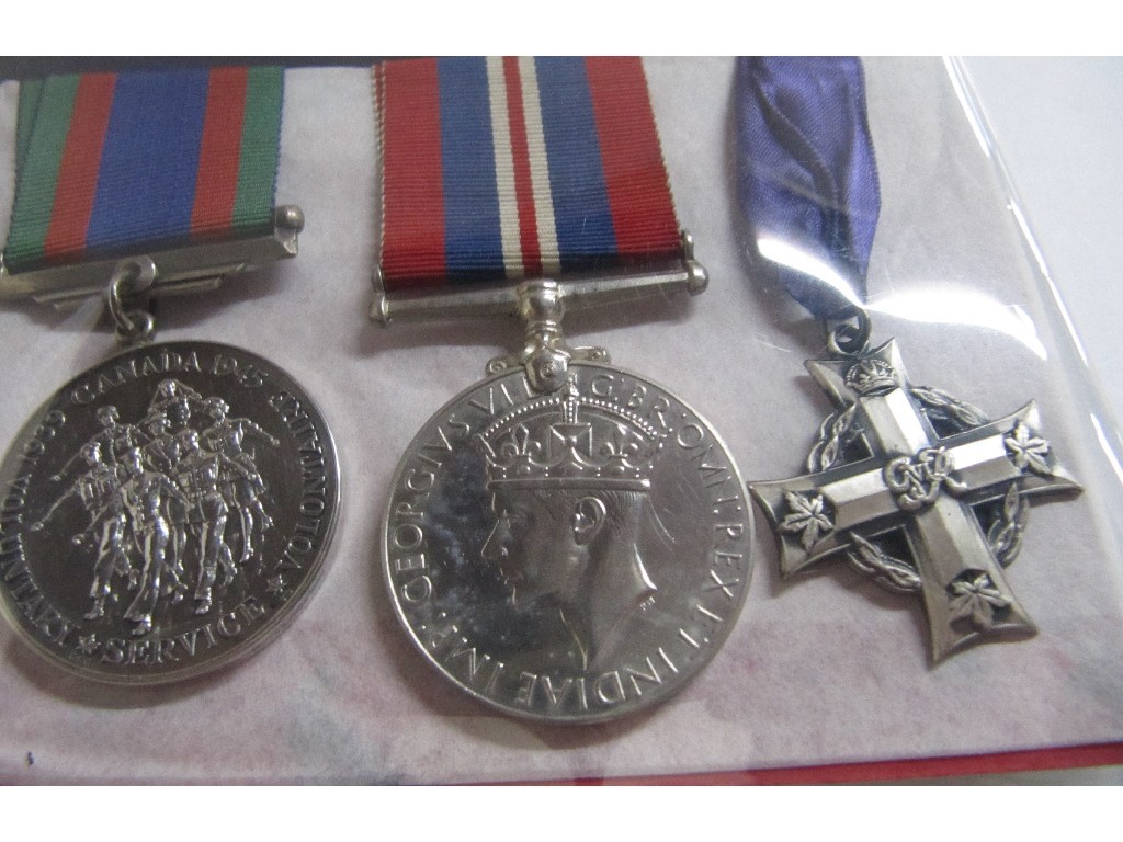 Appraisal: A Canadian Navy group of three - War Medal Voluntary