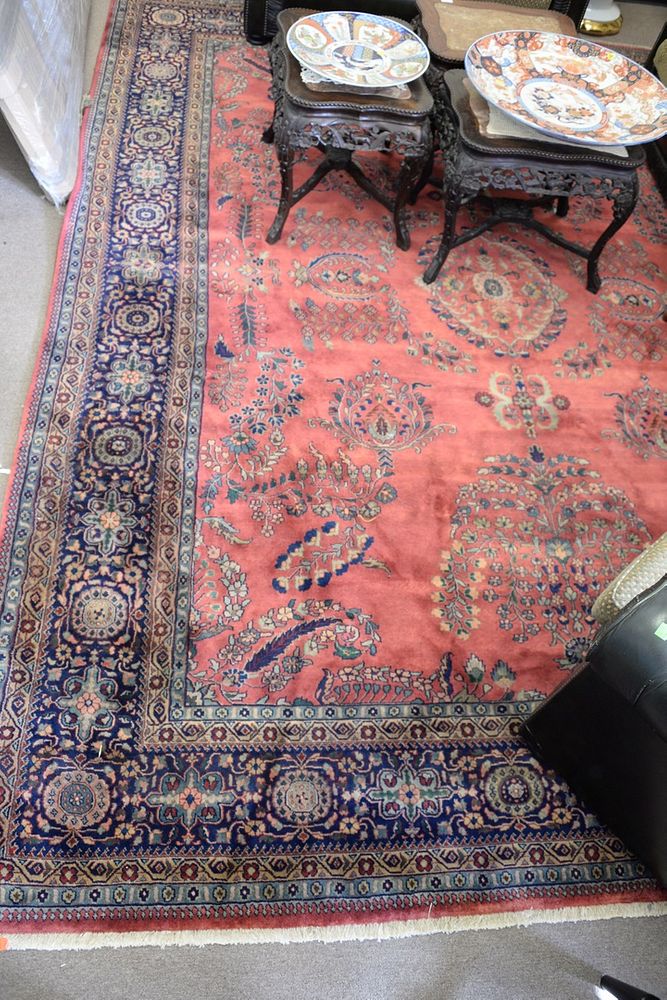 Appraisal: Room size Sarouk style Oriental carpet x Room size Sarouk