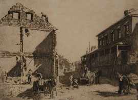 Appraisal: Lionel Lindsay - Demolition of Cumberland Street Sydney Old Kent