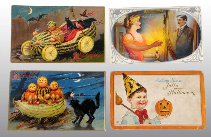 Appraisal: Lot of Vintage Halloween Postcards Description Includes two Tucks and