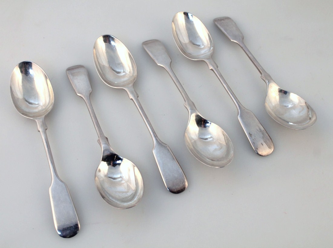 Appraisal: A set of six Victorian silver teaspoons by William Hutton