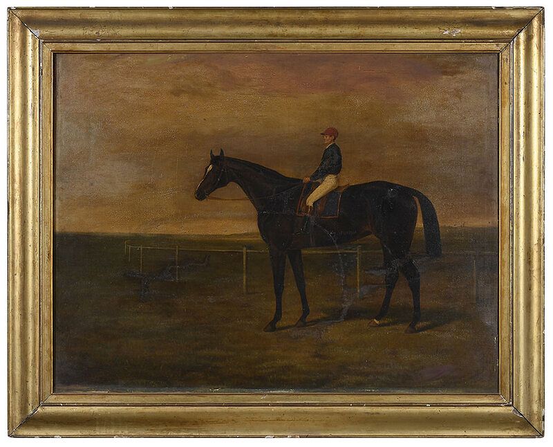 Appraisal: British School Sporting Painting th century Portrait of the Racehorse