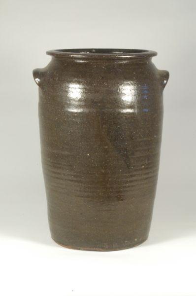 Appraisal: Unsigned Catawba Valley Five gallon alkaline glazed stoneware jar H