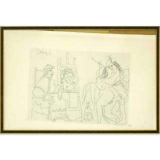 Appraisal: After Pablo Picasso Spanish - Rafael y la Fornarina XI