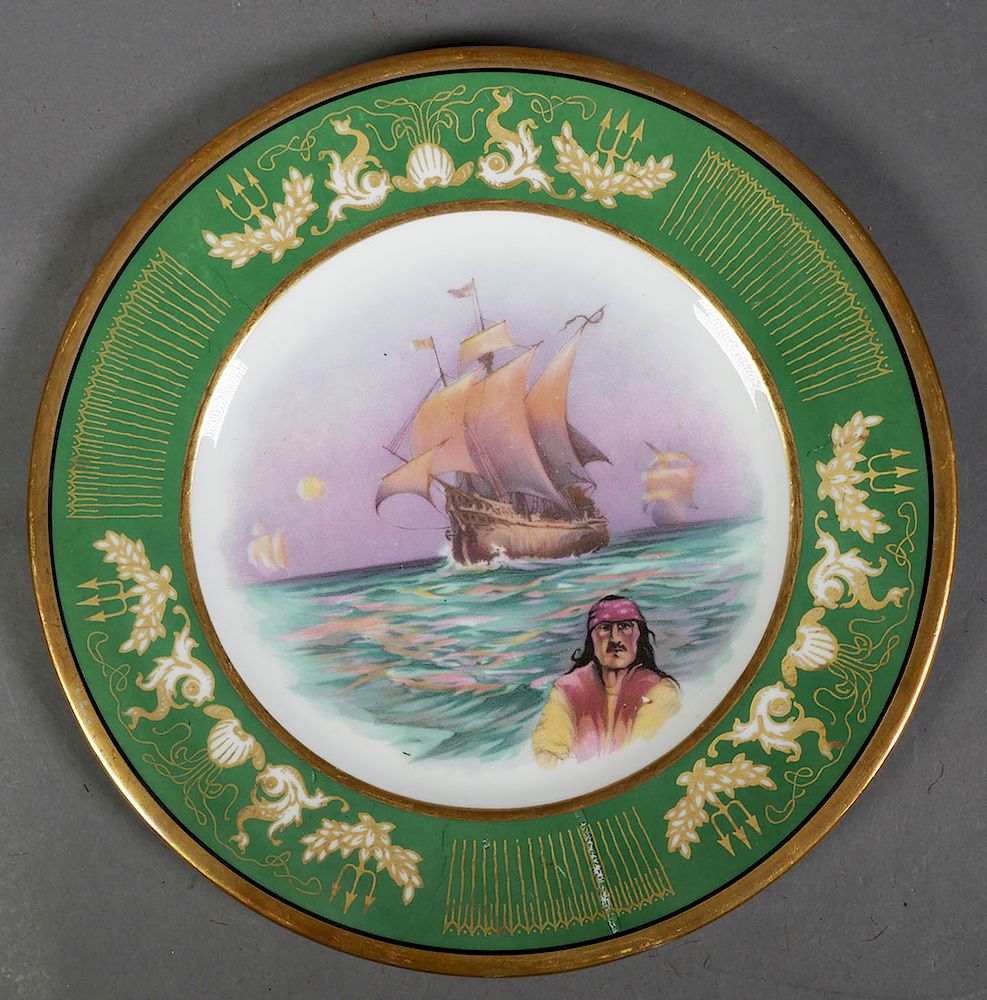 Appraisal: ROLYAT HOTEL St Petersburg Dinner Plate Rare original s Scammell