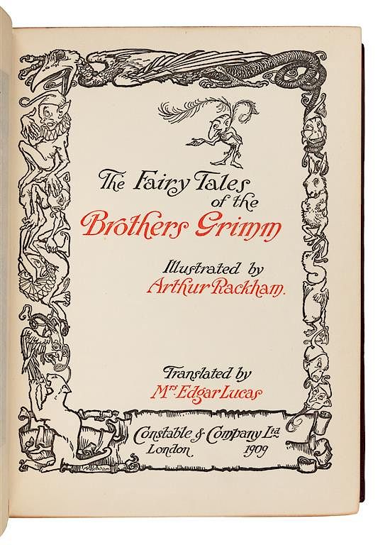 Appraisal: RACKHAM Arthur illustrator GRIMM BROTHERS The Fairy Tales of the