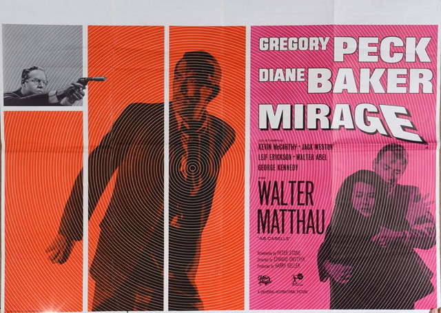 Appraisal: MIRAGE Universal mystery starring Gregory Peck British quad x