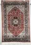 Appraisal: AREA MAT - ' X ' - Oriental silk area