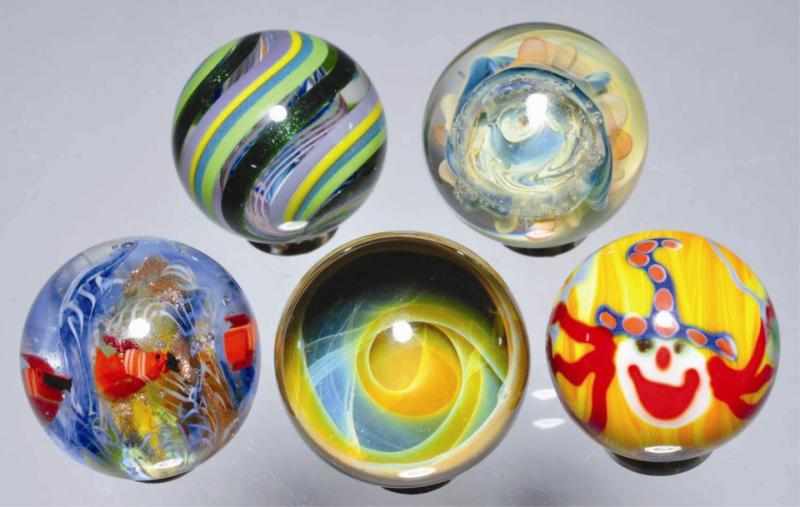 Appraisal: Lot of Contemporary Marbles Description Includes one Greg Hoglin not