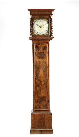 Appraisal: A late th century walnut longcase clock with ten inch