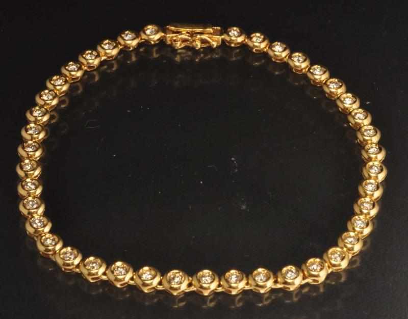 Appraisal: K Y Gold Diamond Bracelet Description Diamonds ctw Condition Excellent