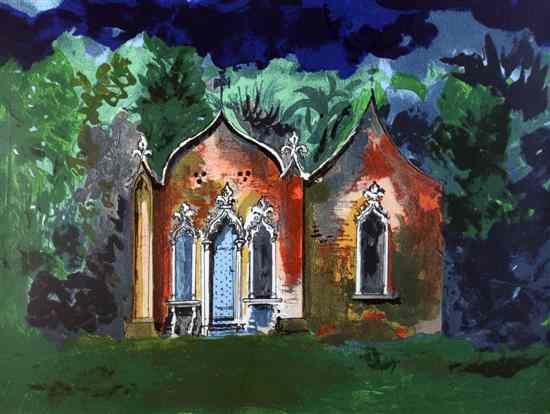 Appraisal: John Piper - printer's proof print The Red House Painswick