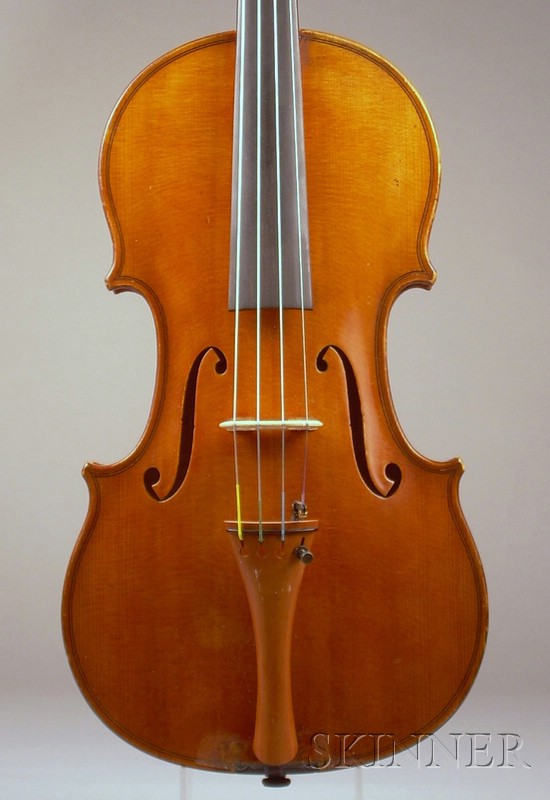 Appraisal: Modern Violin labeled COPY OF J GUARNERIUS MARCH APP BY