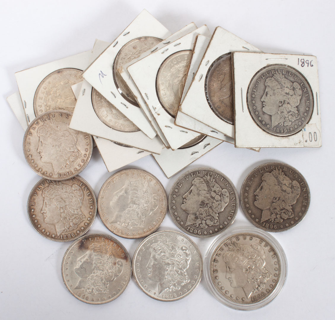 Appraisal: U S Silver Dollars Nineteen Morgan type comprising seventeen four