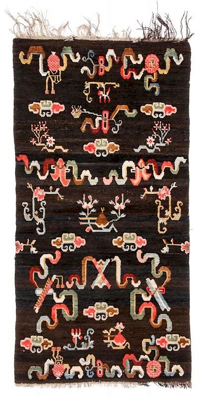 Appraisal: Antique Tibetan Rug ' '' x ' '' Antique Tibetan