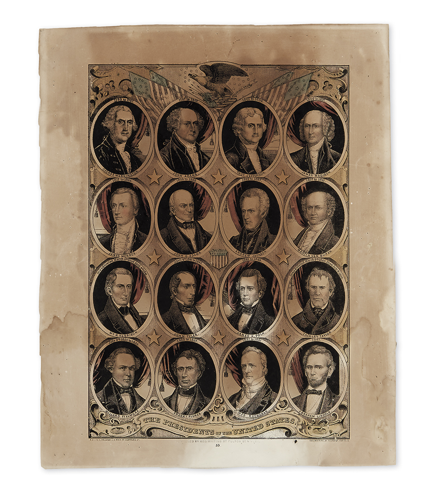 Appraisal: PRESIDENTS-- Kellogg E B E C lithographers The Presidents of