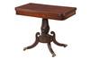 Appraisal: PERIOD CARD TABLE - Flip and Swivel Top Classical Period