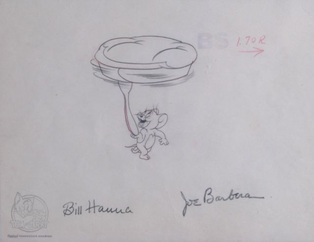 Appraisal: Tom amp Jerry Mouse Cleaning Hanna amp Barbera c original