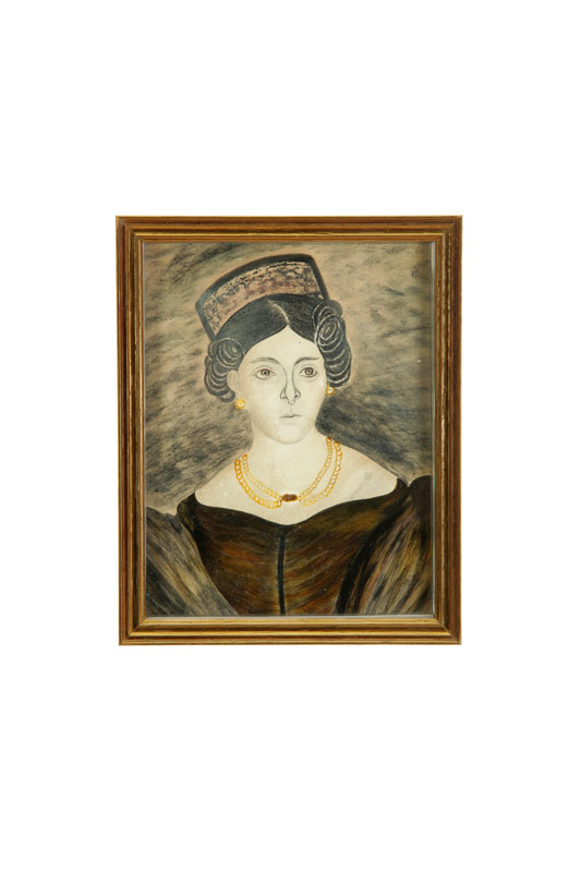 Appraisal: PORTRAIT OF A WOMAN AMERICAN SCHOOL ND QUARTER- TH CENTURY