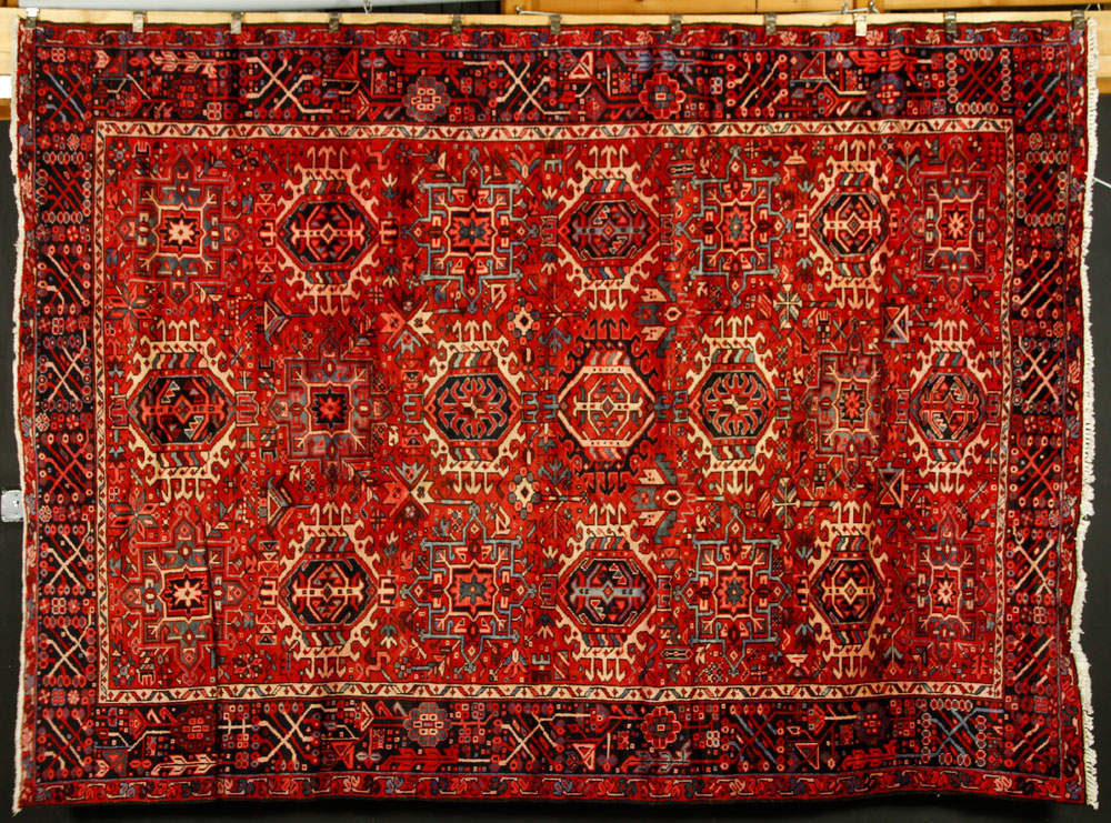 Appraisal: - Heriz Carpet Heriz carpet ' x ' Provenance From