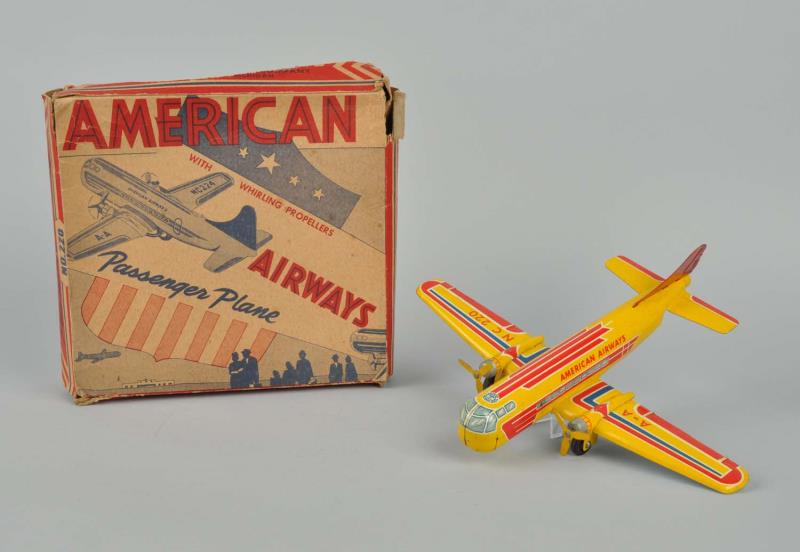 Appraisal: Wyandotte Pressed Steel American Airways Airplane Includes scarce original box