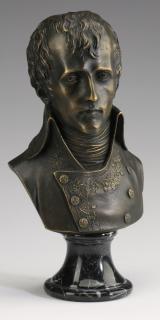 Appraisal: Bust of Napoleon as st Counsel h Continental patinated metal