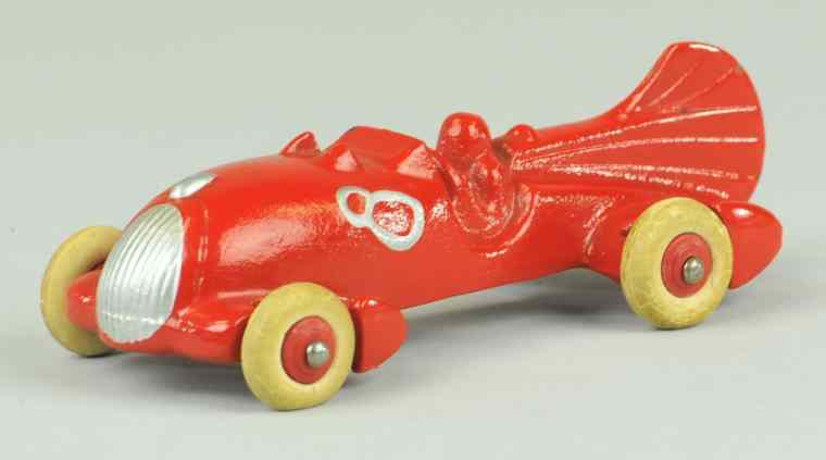 Appraisal: HUBLEY NO RACE CAR Cast iron done in bright red