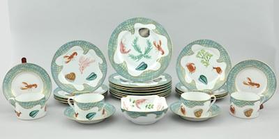 Appraisal: A Collection of Lynn Chase Saint Tropez China Consisting of