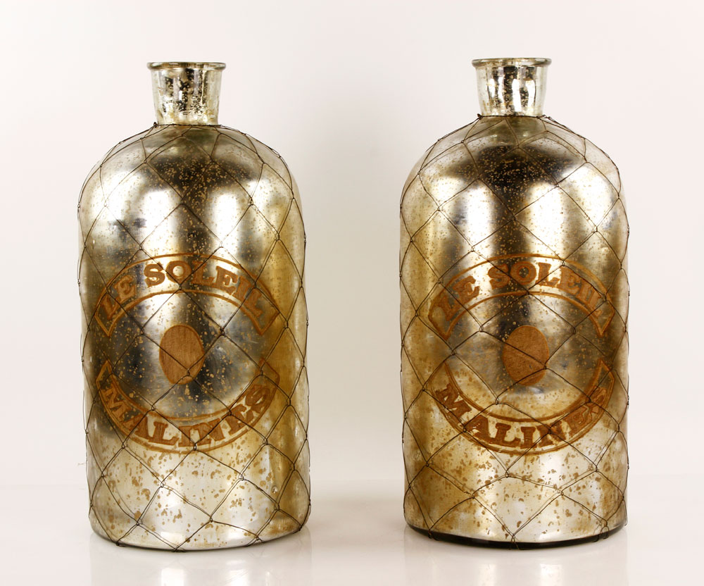 Appraisal: - Pair French Perfume Bottles Pair of French perfume bottles