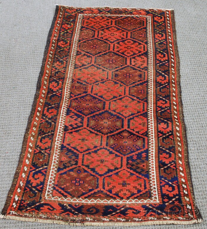 Appraisal: Baluch Rug Northeast Persia th th century ft in x