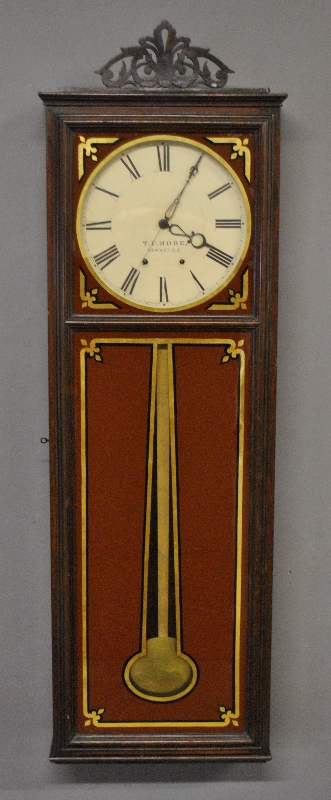 Appraisal: - Fine rosewood cased regulator wall clock signed T F