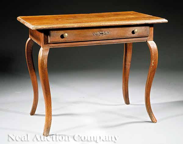 Appraisal: A Louis XV Fruitwood Side Table th c molded top